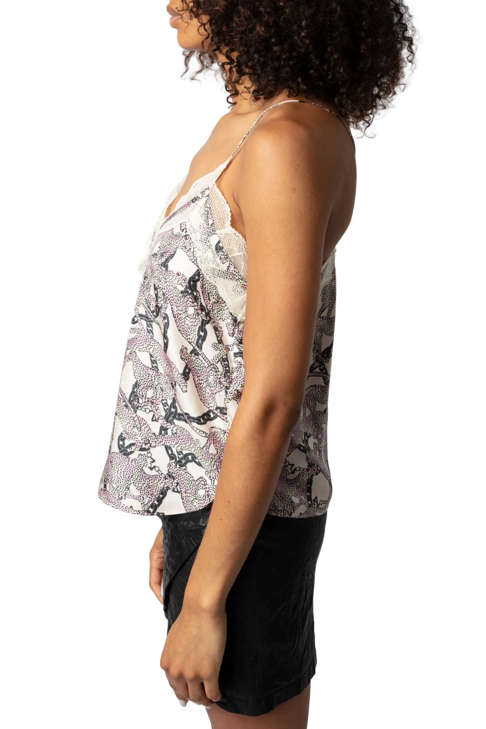 Top Caraco Christo Twill Wild Chaines Ecru - Imagen 5