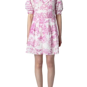 Vestido Rozy Toile De Jouy Paño