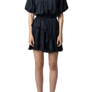 Vestido Romina Satin Tinta