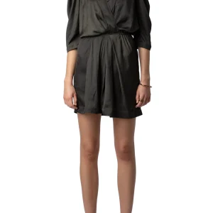 Vestido Ruz Satin Pizarra