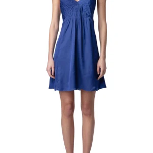 Vestido Rayonna Satin Mar Profundo