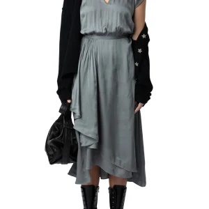 Vestido Randall Satin Acero