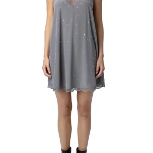 Vestido Ristyz Cdc Strass Acero