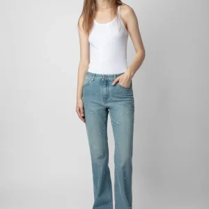 Jeans Emile Strass Azul Claro