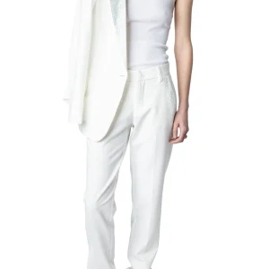 Pantalones Prune Strass Rain Blanco