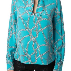 Blusa Tuile Cdc Chaines Aqua