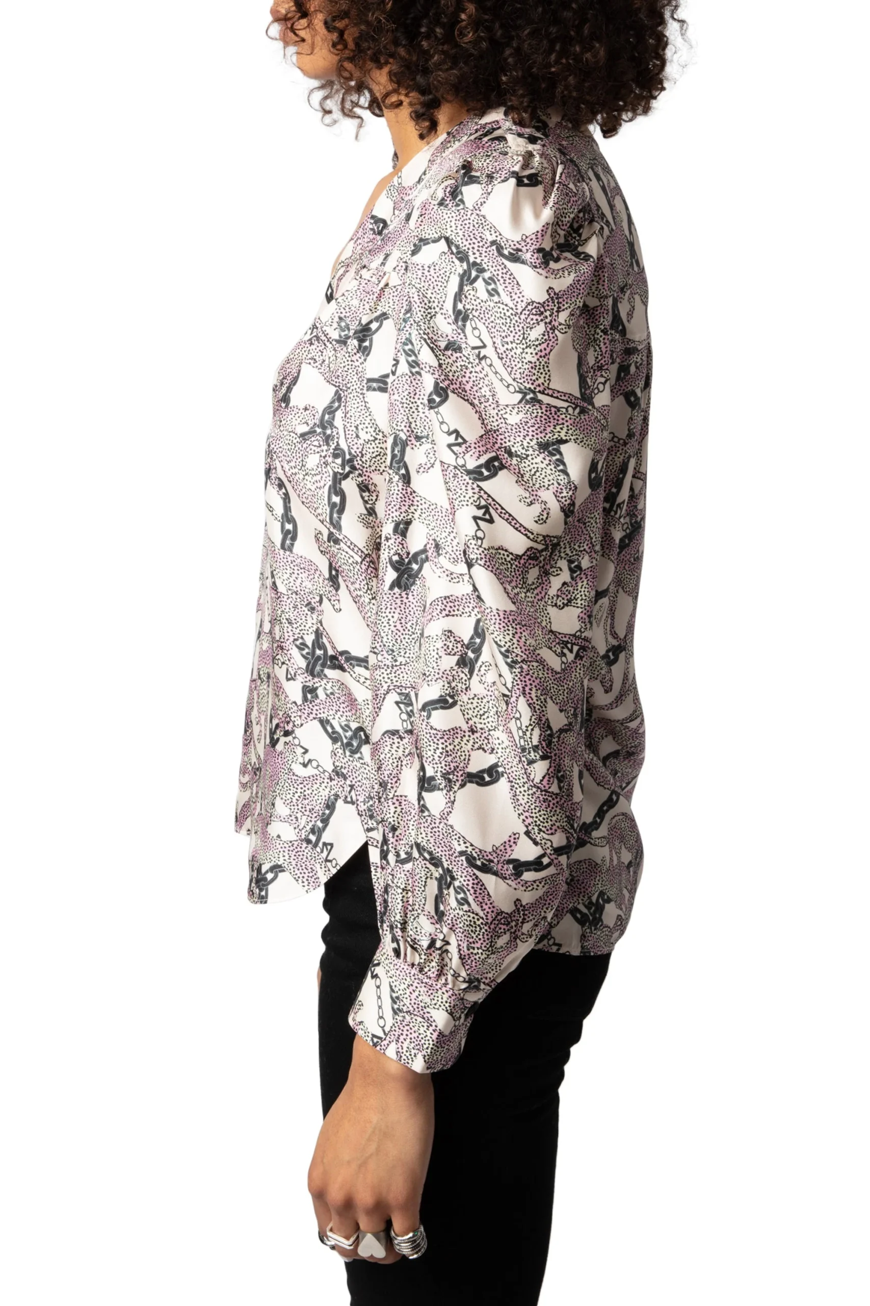 Blusa Telia Twill Wild Chaines Ecru - Imagen 4