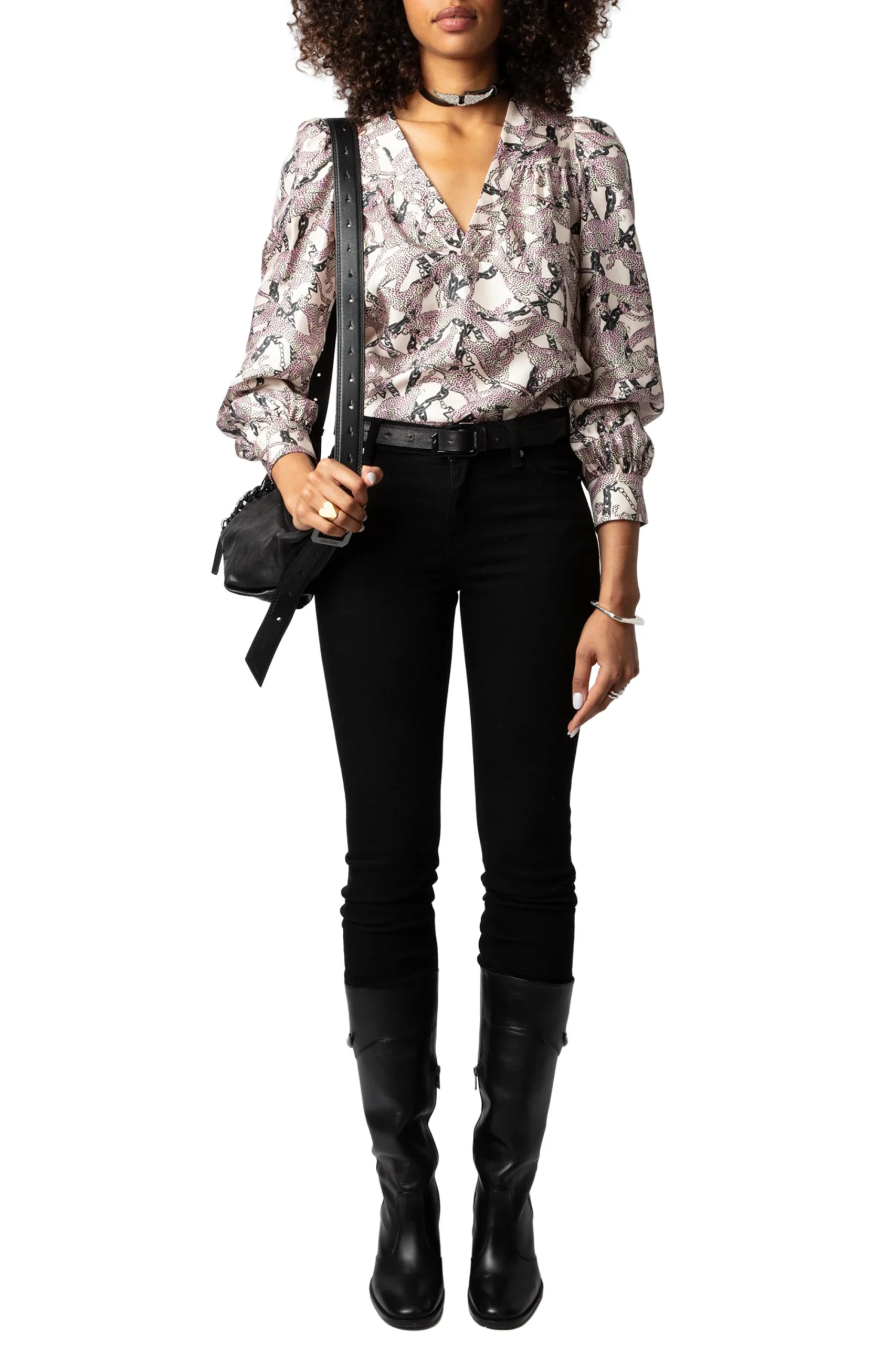 Blusa Telia Twill Wild Chaines Ecru