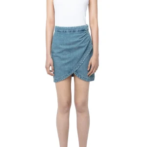 Falda Julipe Denim Azul Claro
