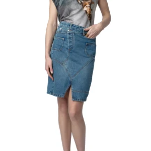 Falda Jinko Denim Azul Claro