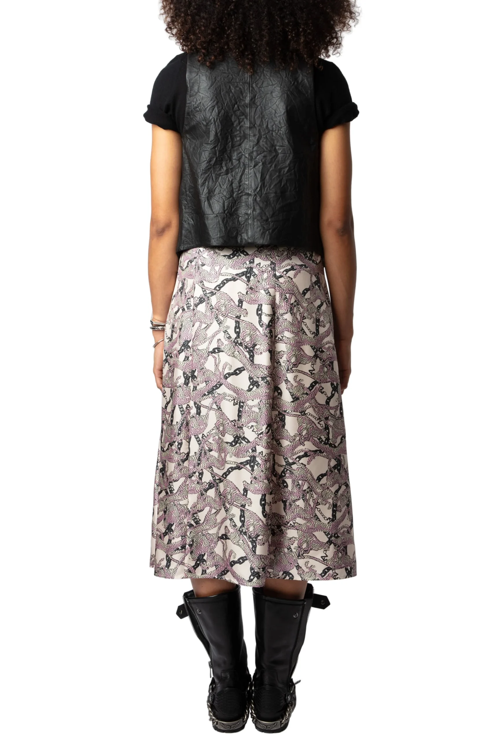 Falda June Twill Wild Chaines Ecru - Imagen 3