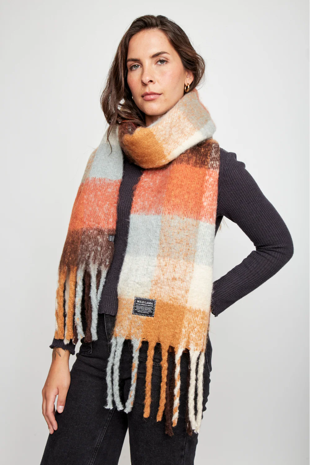 Bufanda Veru Reciclada Terracota