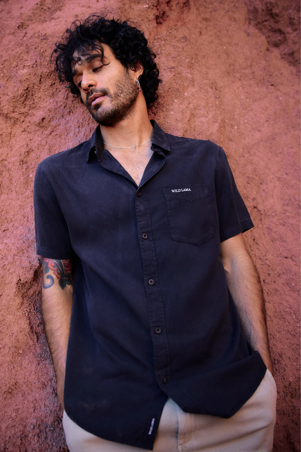 Camisa Jim Negra Hombre