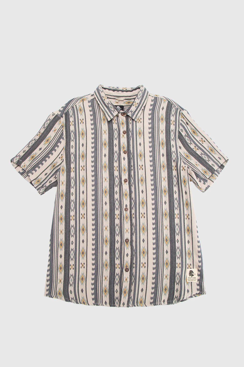 Camisa Kaz Orgánica Print Beige Hombre - Imagen 7