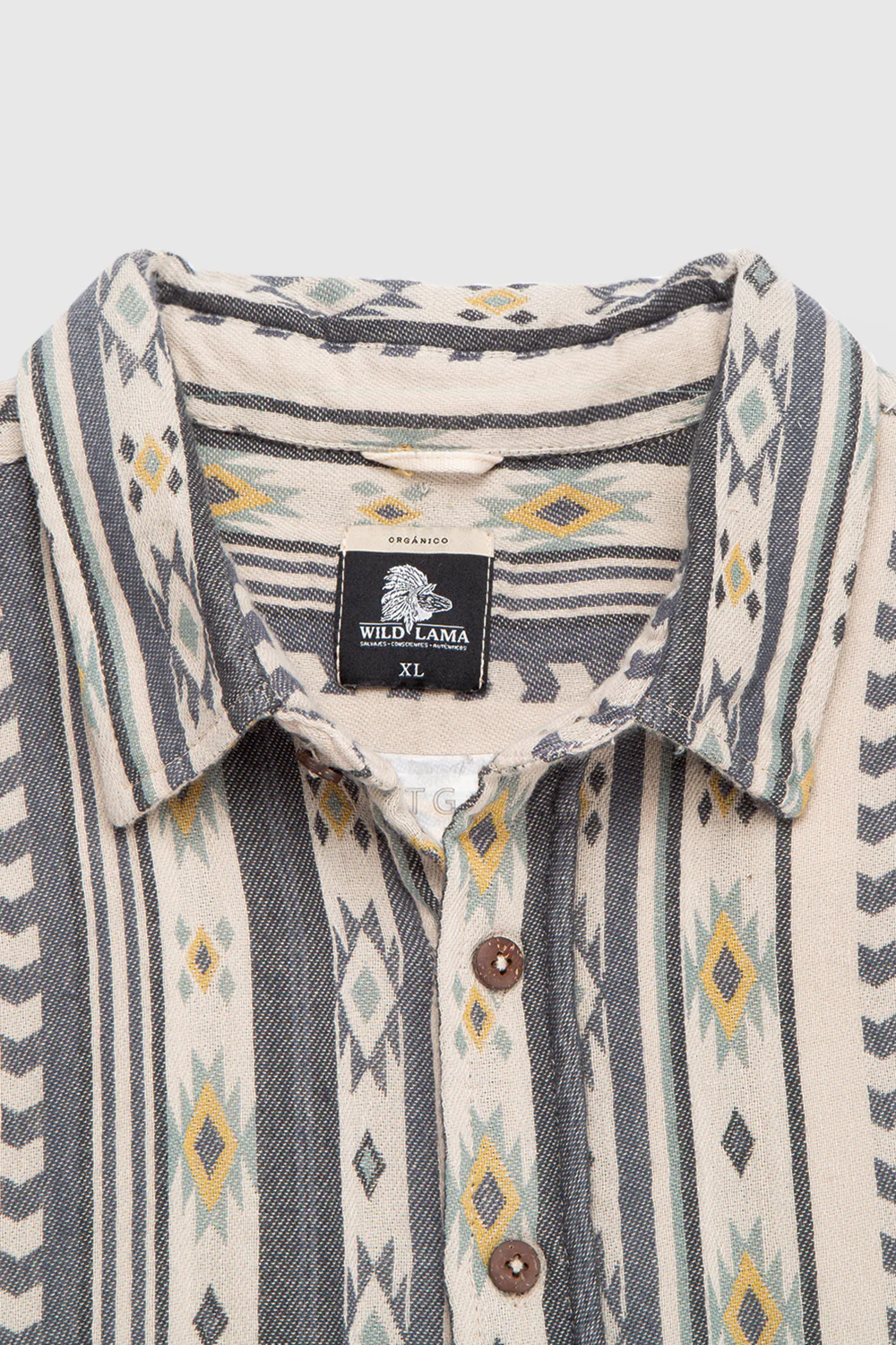 Camisa Kaz Orgánica Print Beige Hombre - Imagen 9