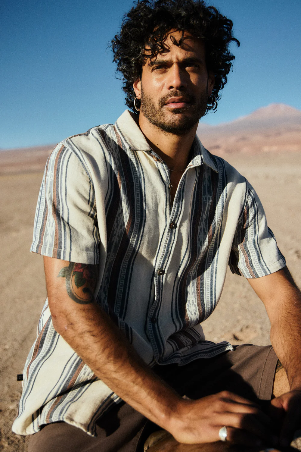 Camisa Kaz Orgánica Print Blanca Hombre