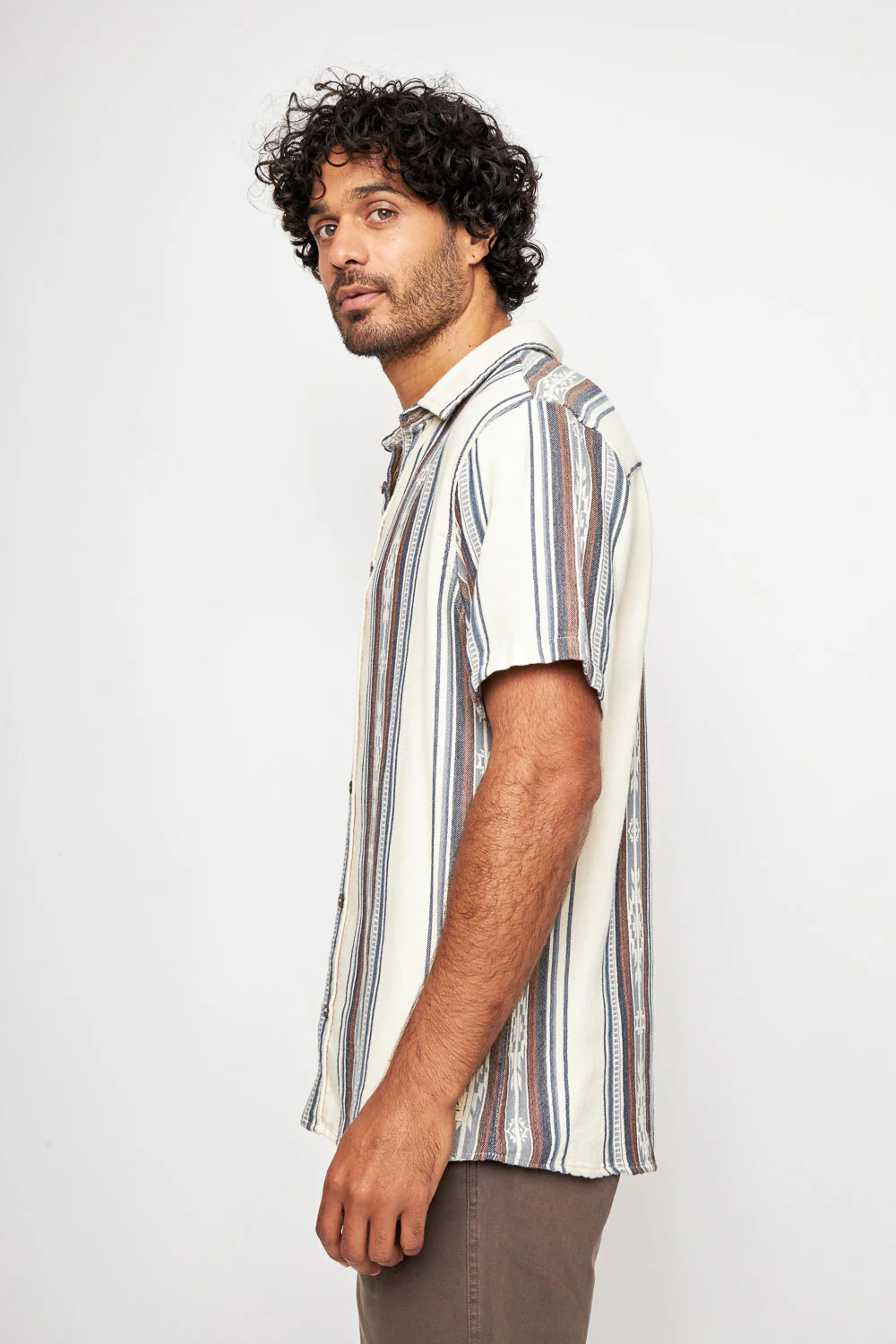 Camisa Kaz Orgánica Print Blanca Hombre - Imagen 5