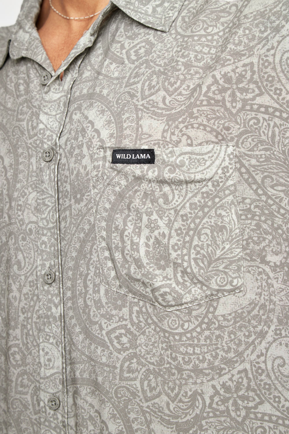 Camisa Mero Paisley Crudo Hombre ECOVERO™ - Imagen 6
