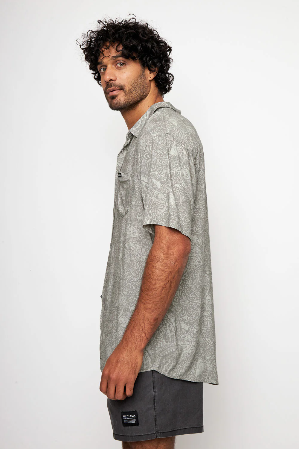 Camisa Mero Paisley Crudo Hombre ECOVERO™ - Imagen 4