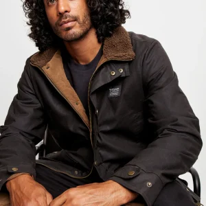 Chaqueta Cava Wax Orgánica Café Hombre