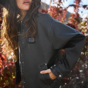 Chaqueta Saya Reciclada Negra Mujer