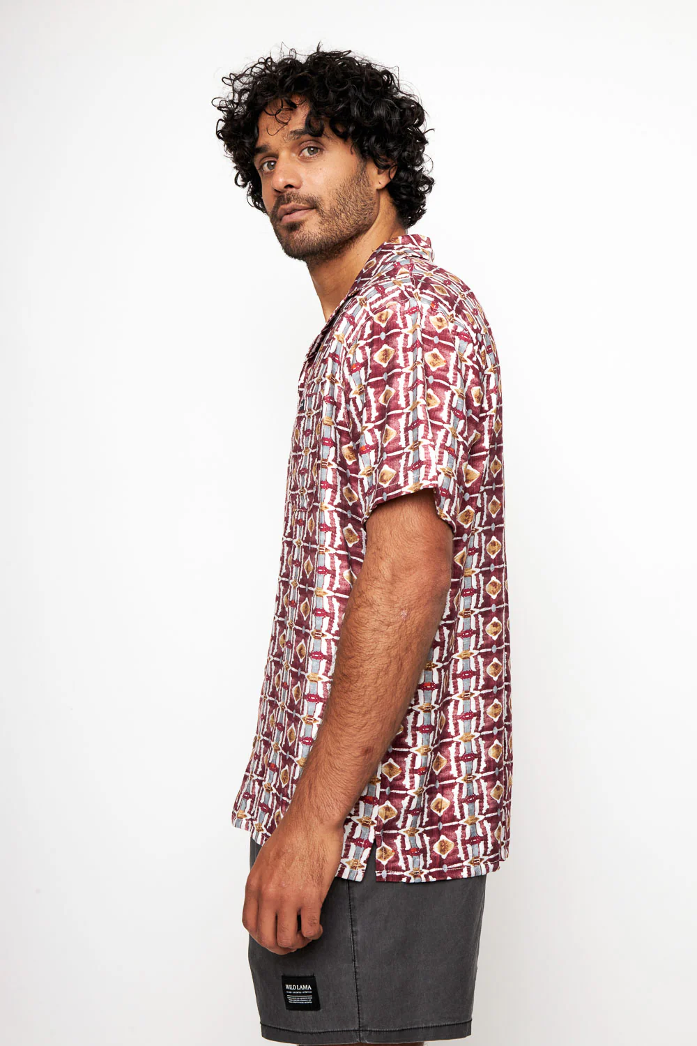 Guayabera Ecuador Burdeo Hombre - Imagen 3