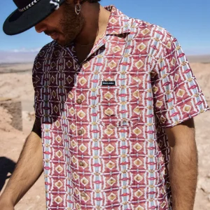 Guayabera Ecuador Burdeo Hombre