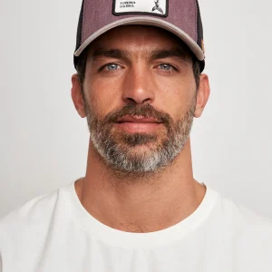 Jockey Tonina Orgánico Burdeo y Beige Lavado