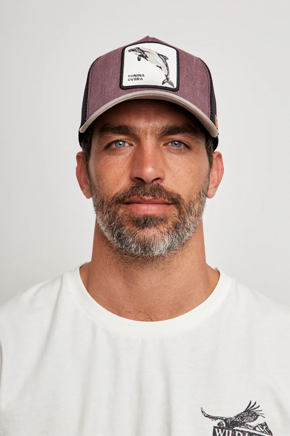 Jockey Tonina Orgánico Burdeo y Beige Lavado