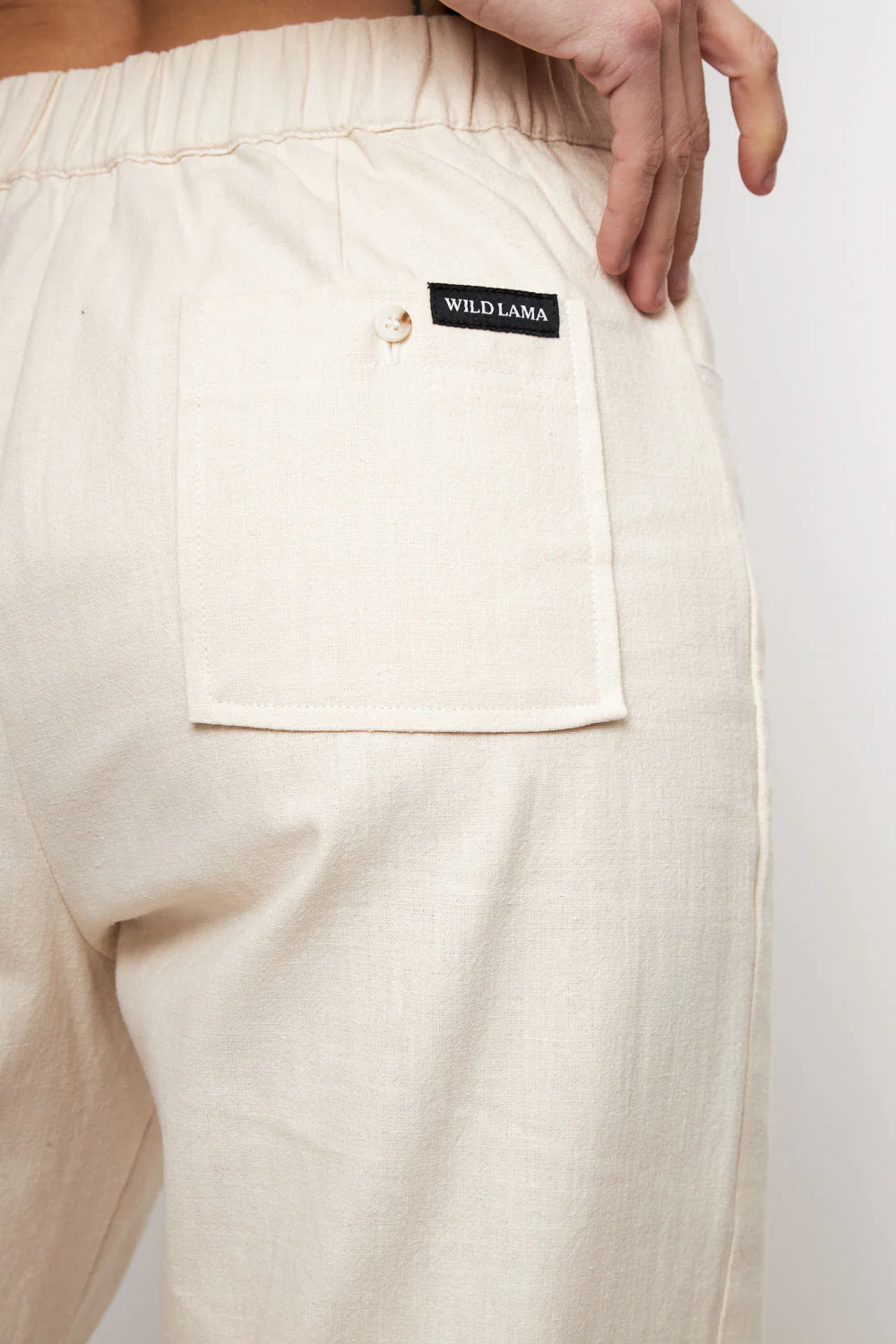 Pantalón Esme Orgánico Beige Mujer - Imagen 5