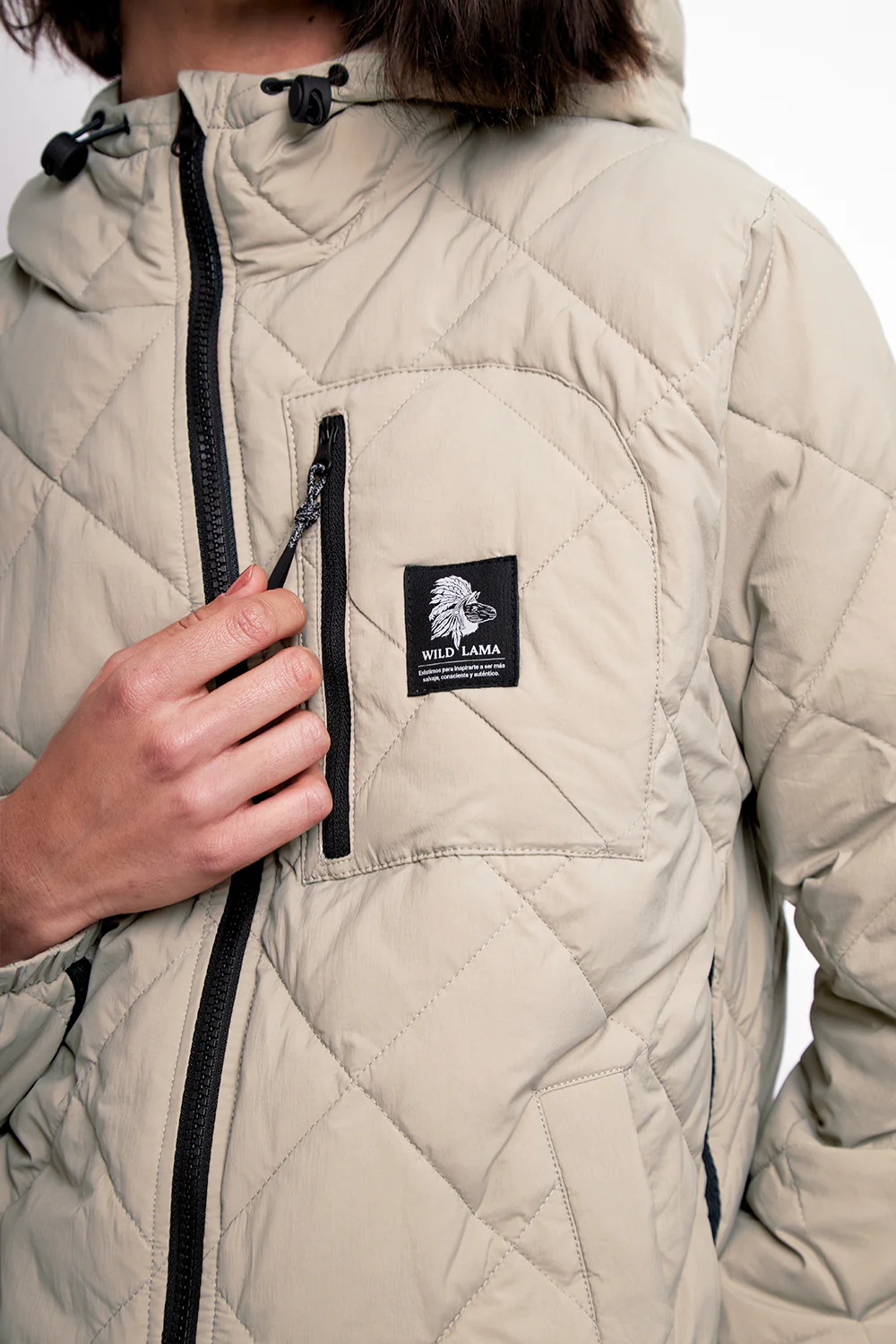 Parka Primaloft Alira Reciclada Beige Mujer - Imagen 8