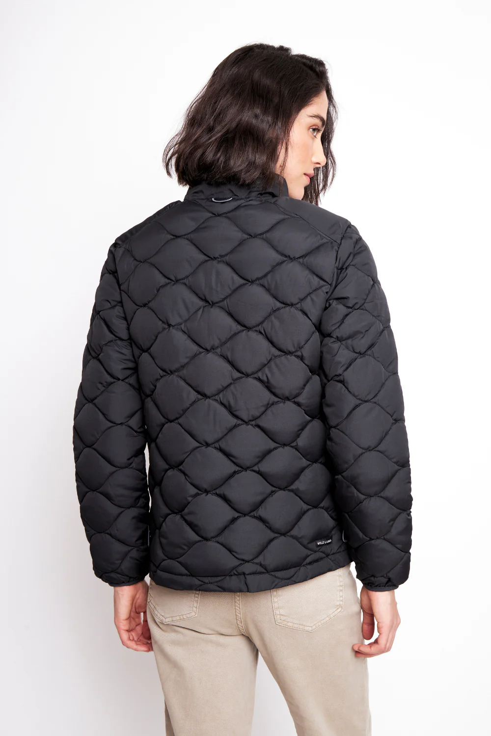 Parka Ruga Reciclada Negra Mujer - Imagen 8