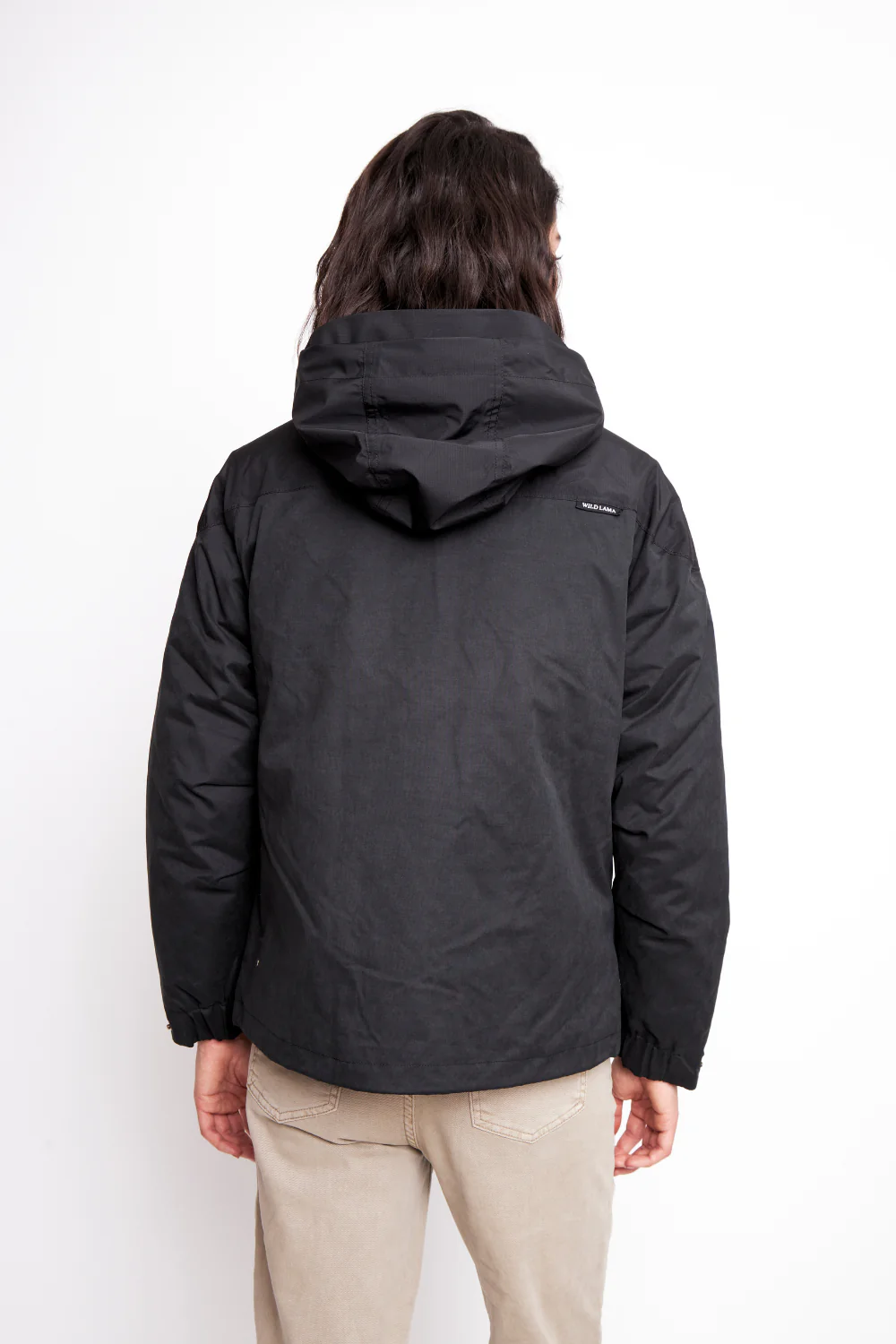 Parka Ruga Reciclada Negra Mujer - Imagen 3