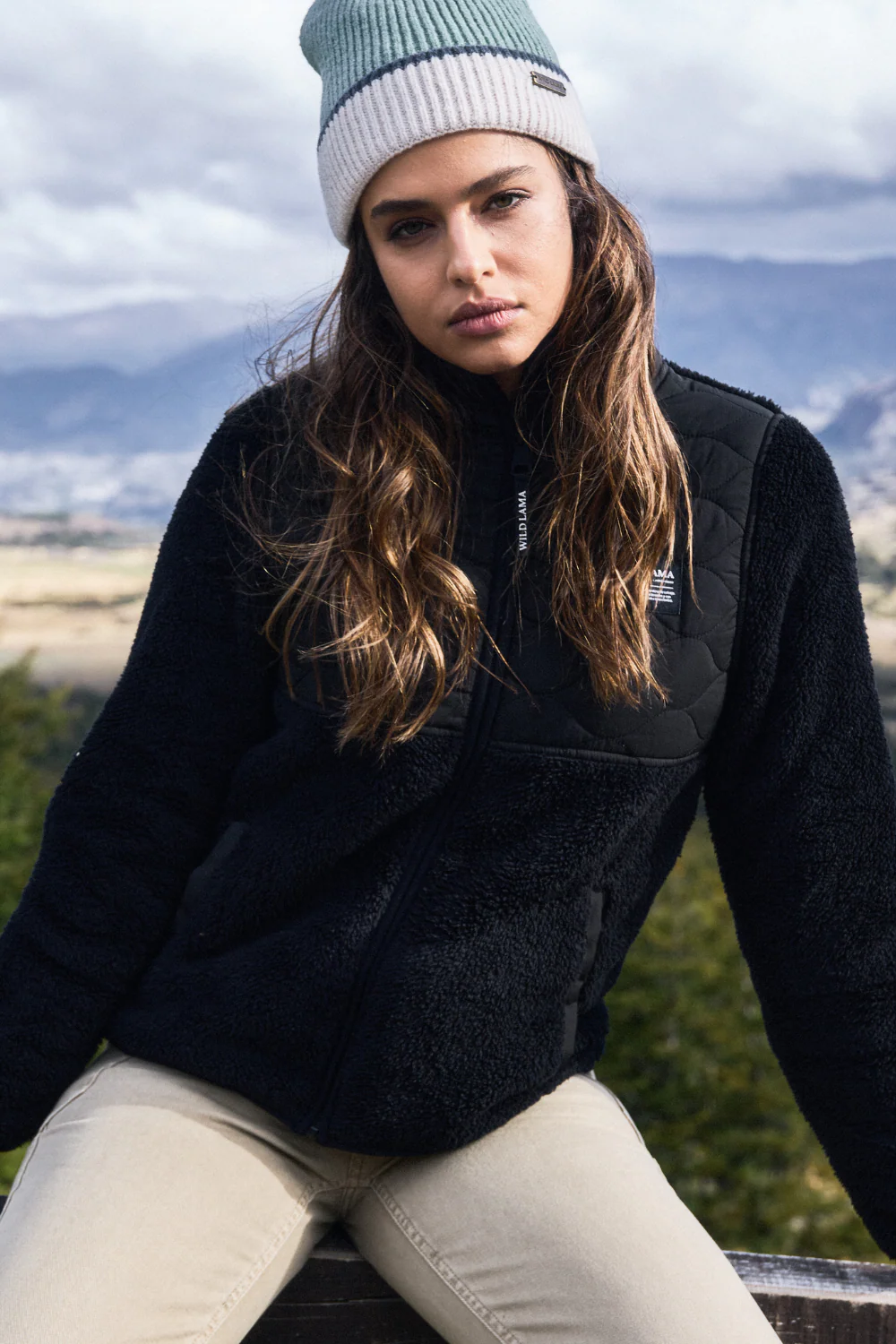 Polar Plume Reciclado Negro Mujer