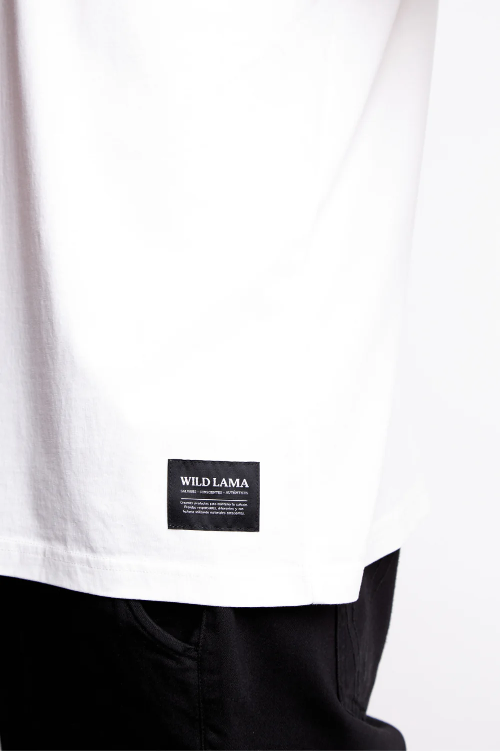 Polera Bat Orgánica Blanca Hombre - Imagen 7