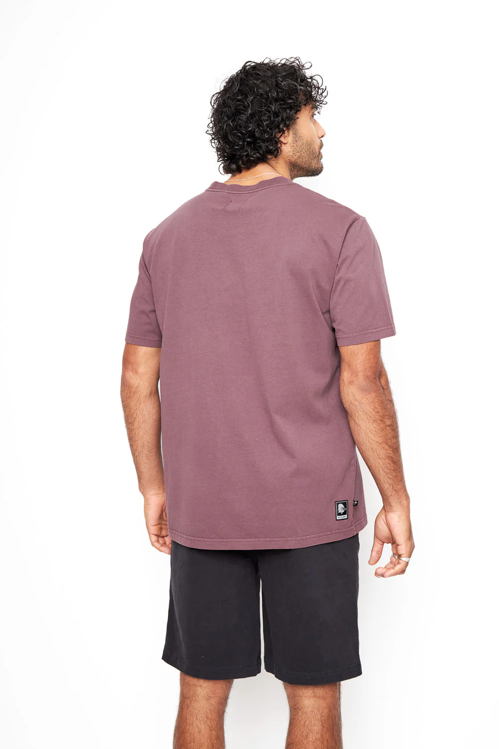 Polera Bat Orgánica Burdeo Hombre - Imagen 5