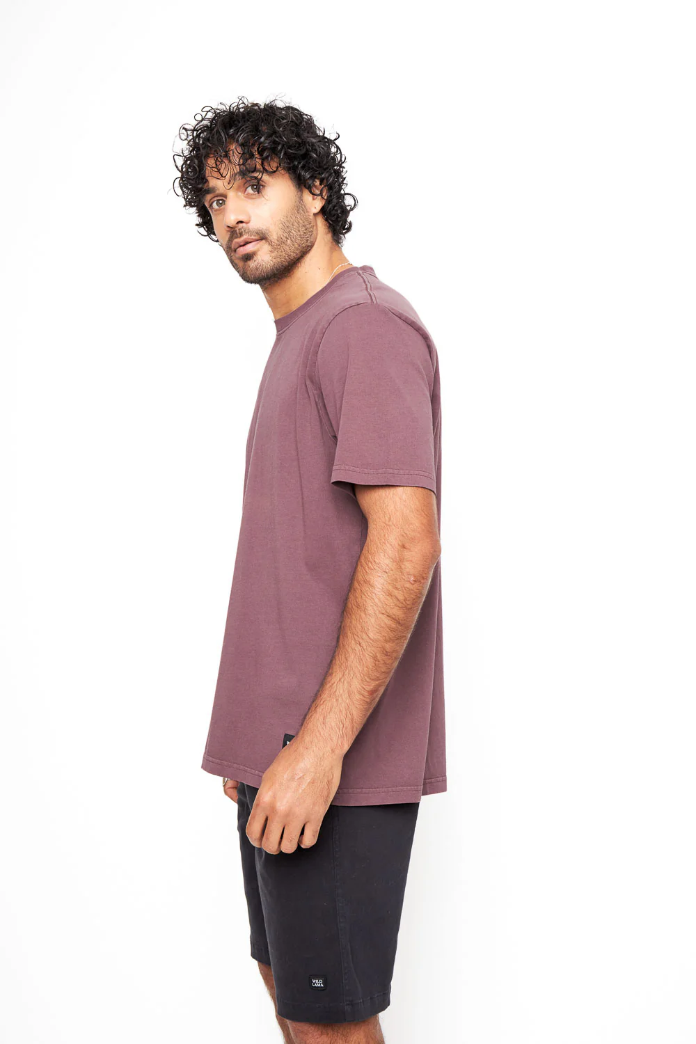 Polera Bat Orgánica Burdeo Hombre - Imagen 4