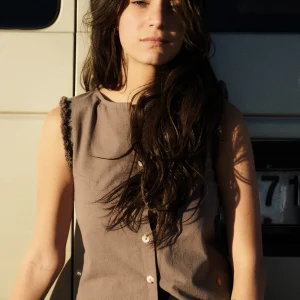 Polera Elo Orgánica Café Mujer