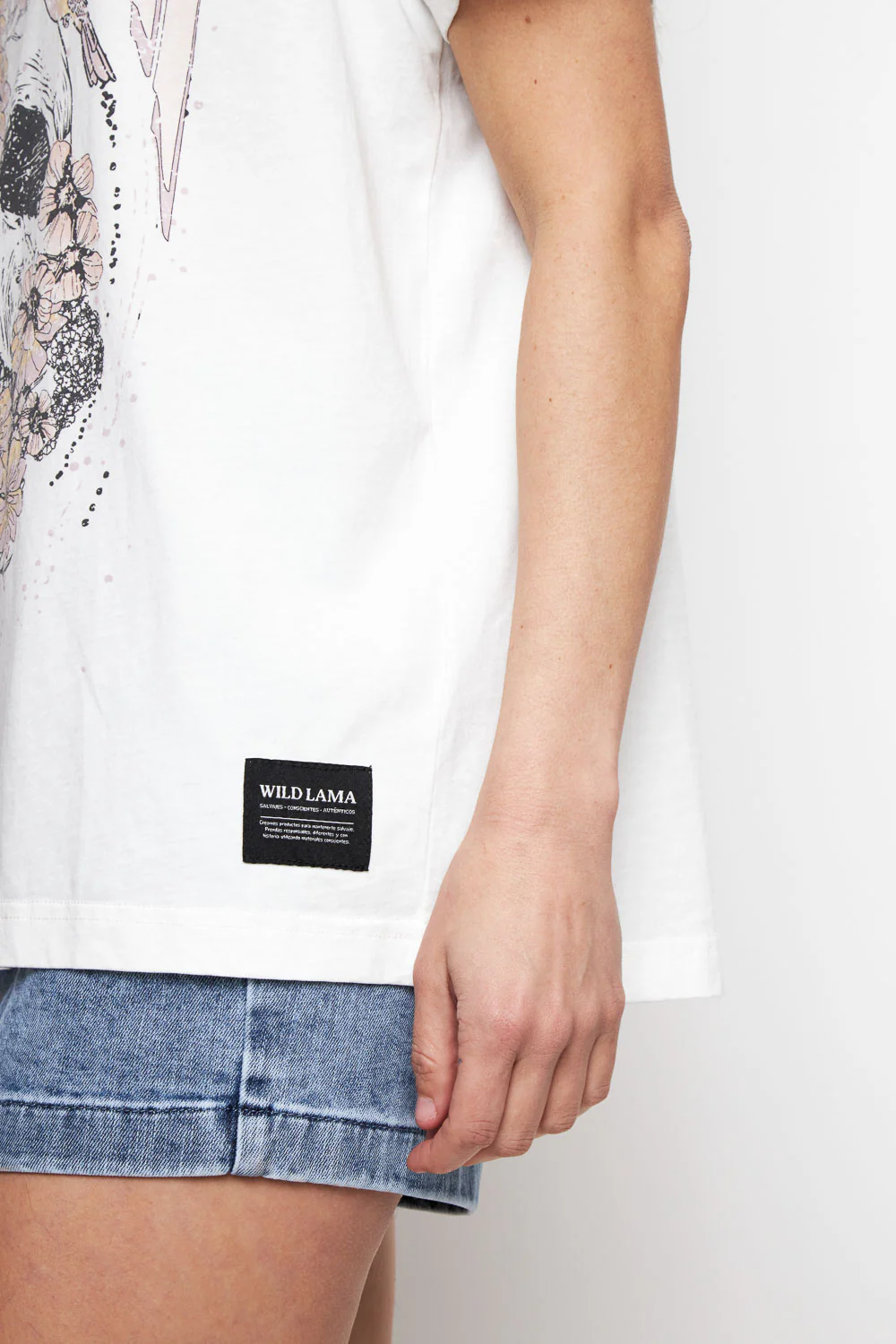 Polera Genovesa Orgánica Blanca Mujer - Imagen 5