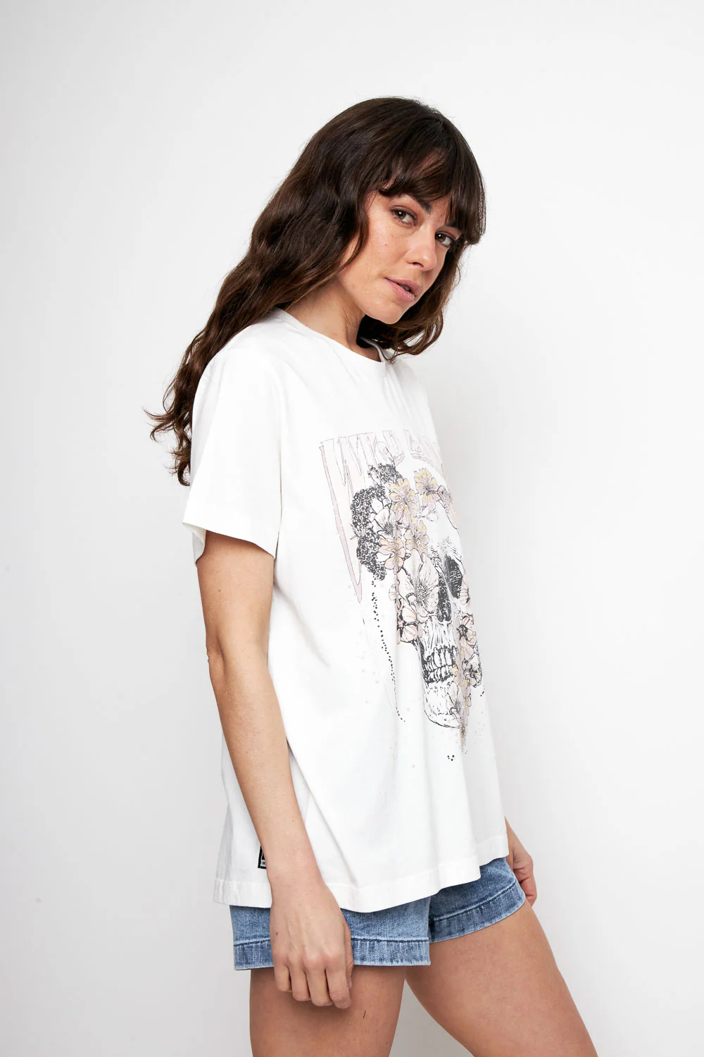 Polera Genovesa Orgánica Blanca Mujer - Imagen 4