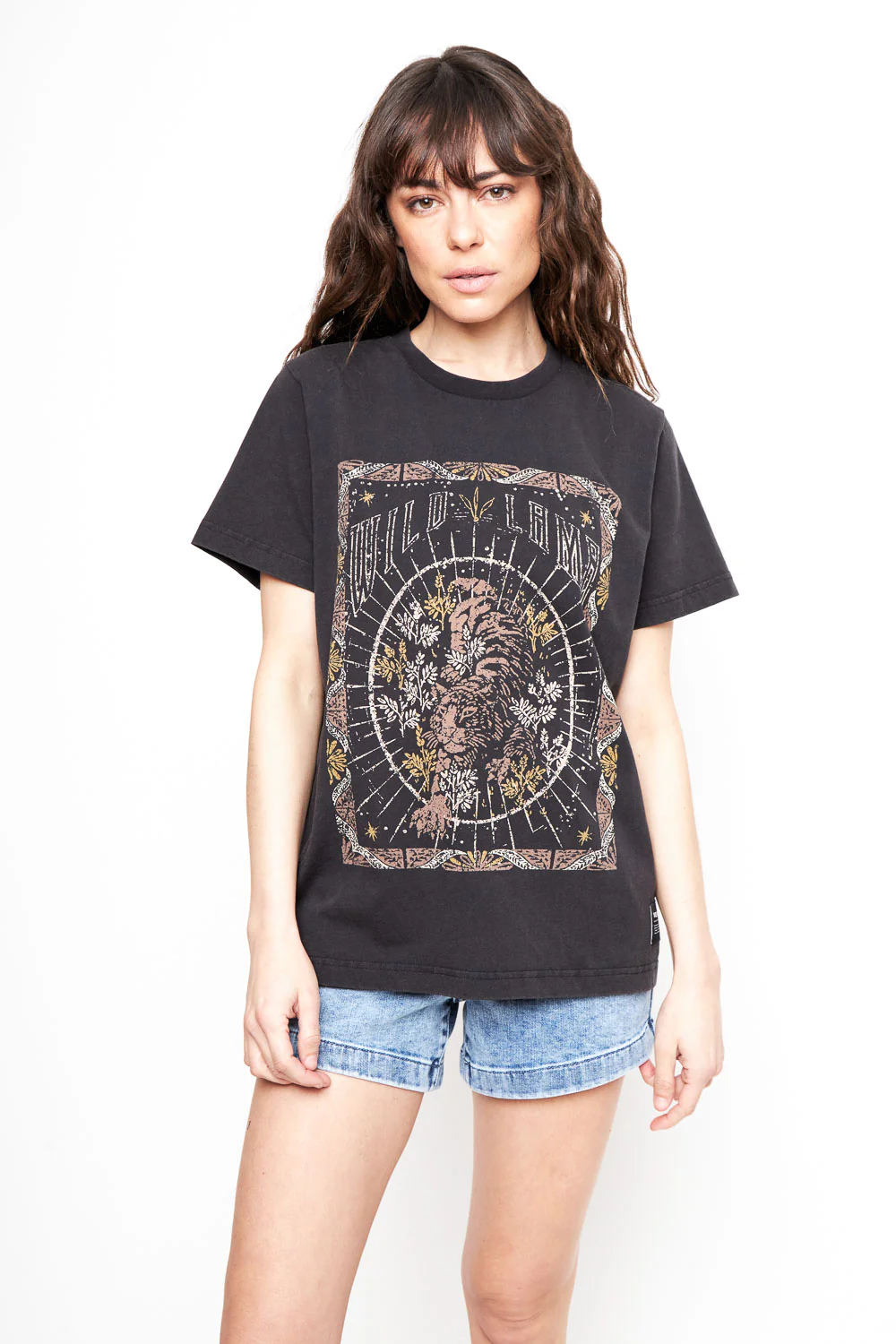 Polera Genovesa Orgánica Negra Mujer - Imagen 3