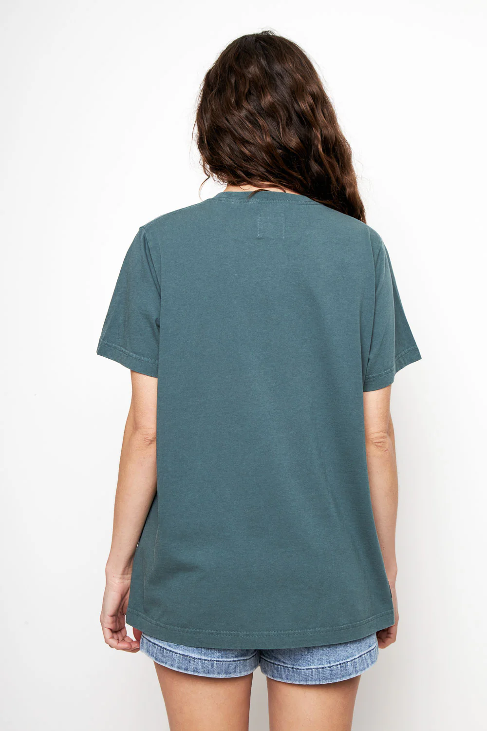 Polera Genovesa Orgánica Petróleo Mujer - Imagen 5