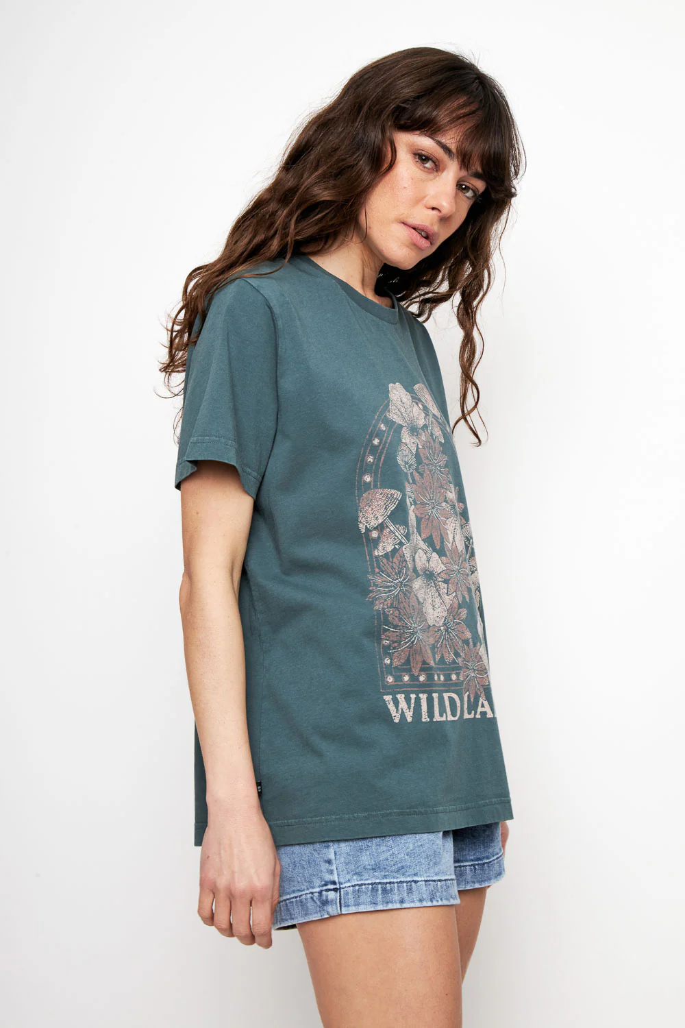 Polera Genovesa Orgánica Petróleo Mujer - Imagen 4