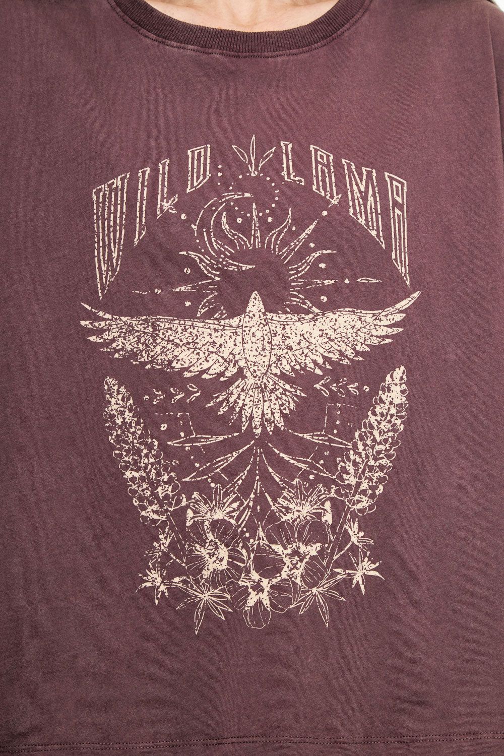 Polera Nirva Orgánica Burdeo Mujer - Imagen 4