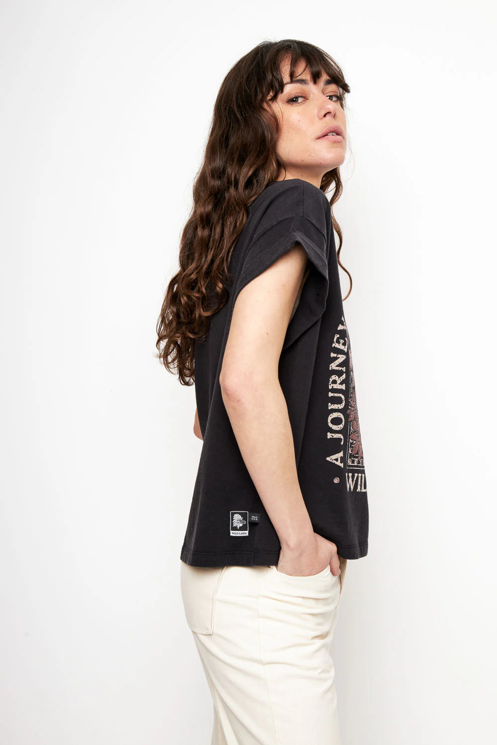 Polera Nirva Orgánica Negra Mujer - Imagen 4