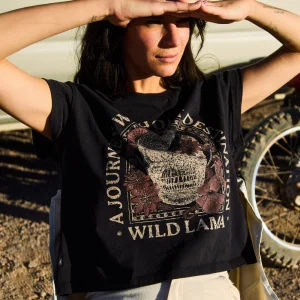 Polera Nirva Orgánica Negra Mujer