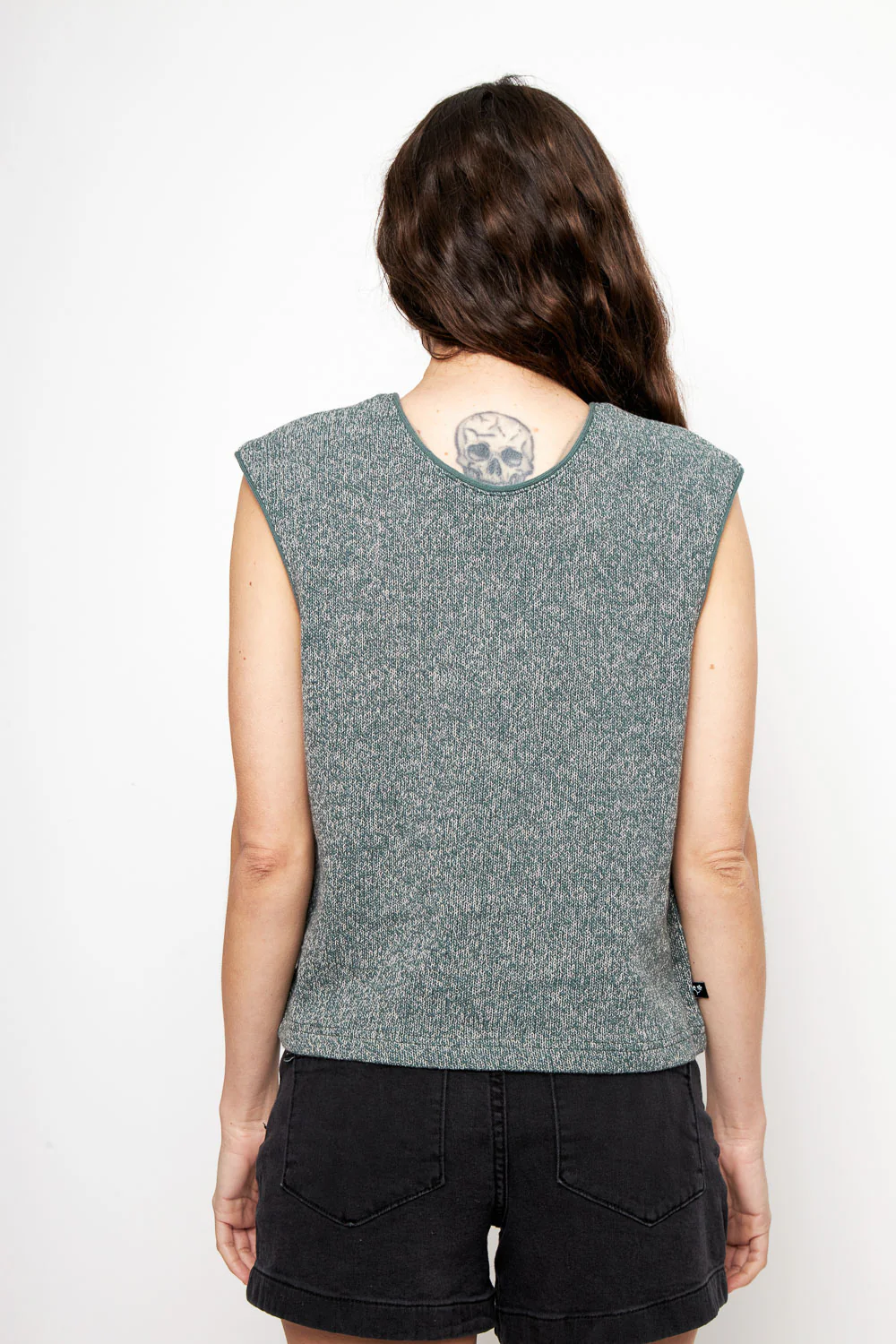 Polera Nora Orgánica Petróleo Mujer - Imagen 7