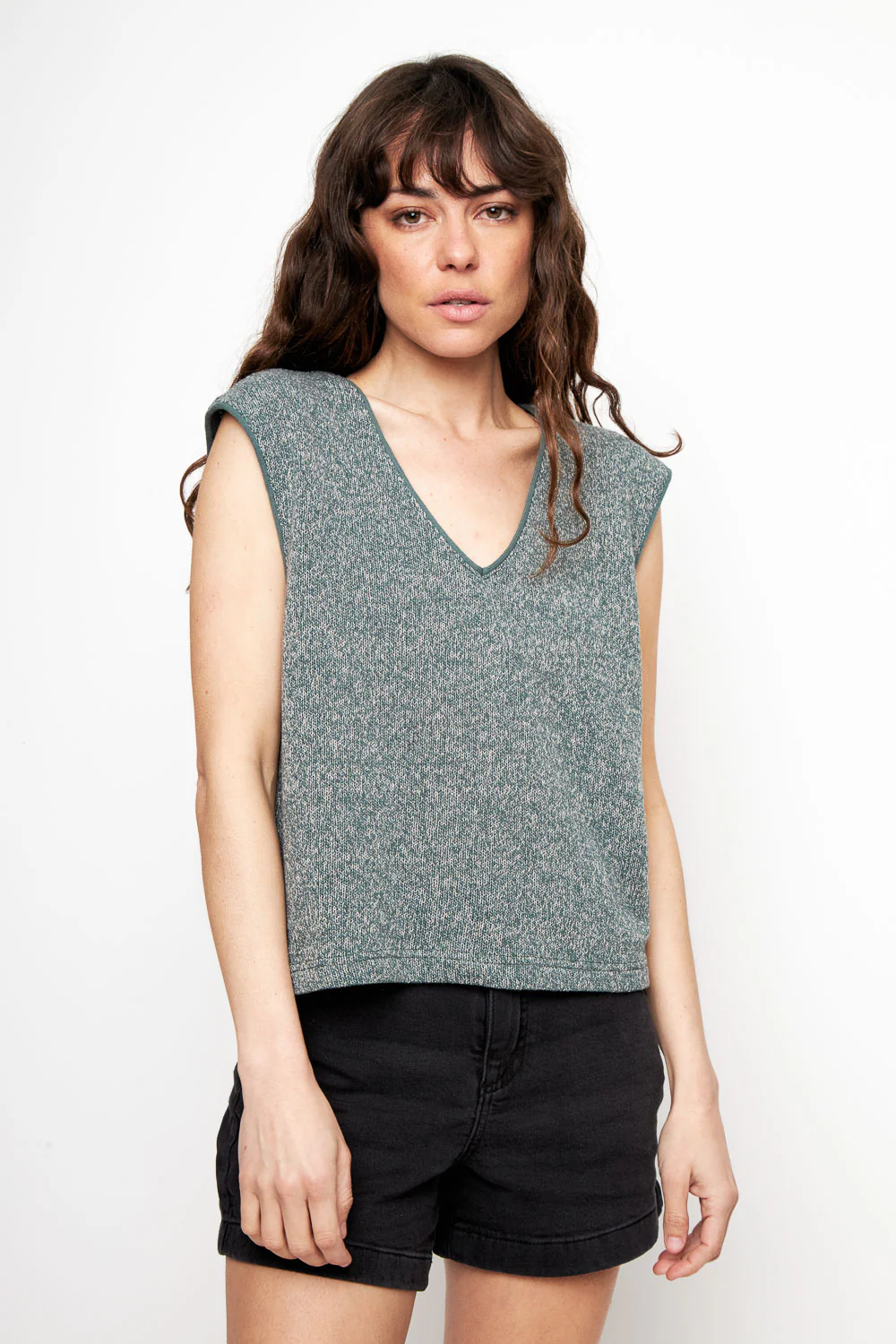 Polera Nora Orgánica Petróleo Mujer - Imagen 4