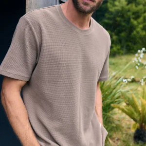 Polera Pater Waffle Orgánica Café Hombre
