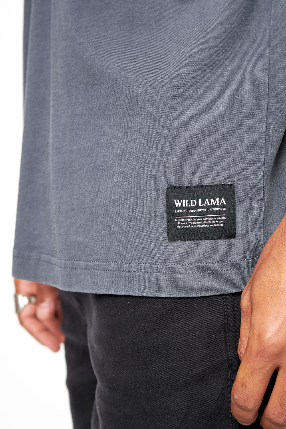 Polera Rolan Orgánica Azul hombre - Imagen 7